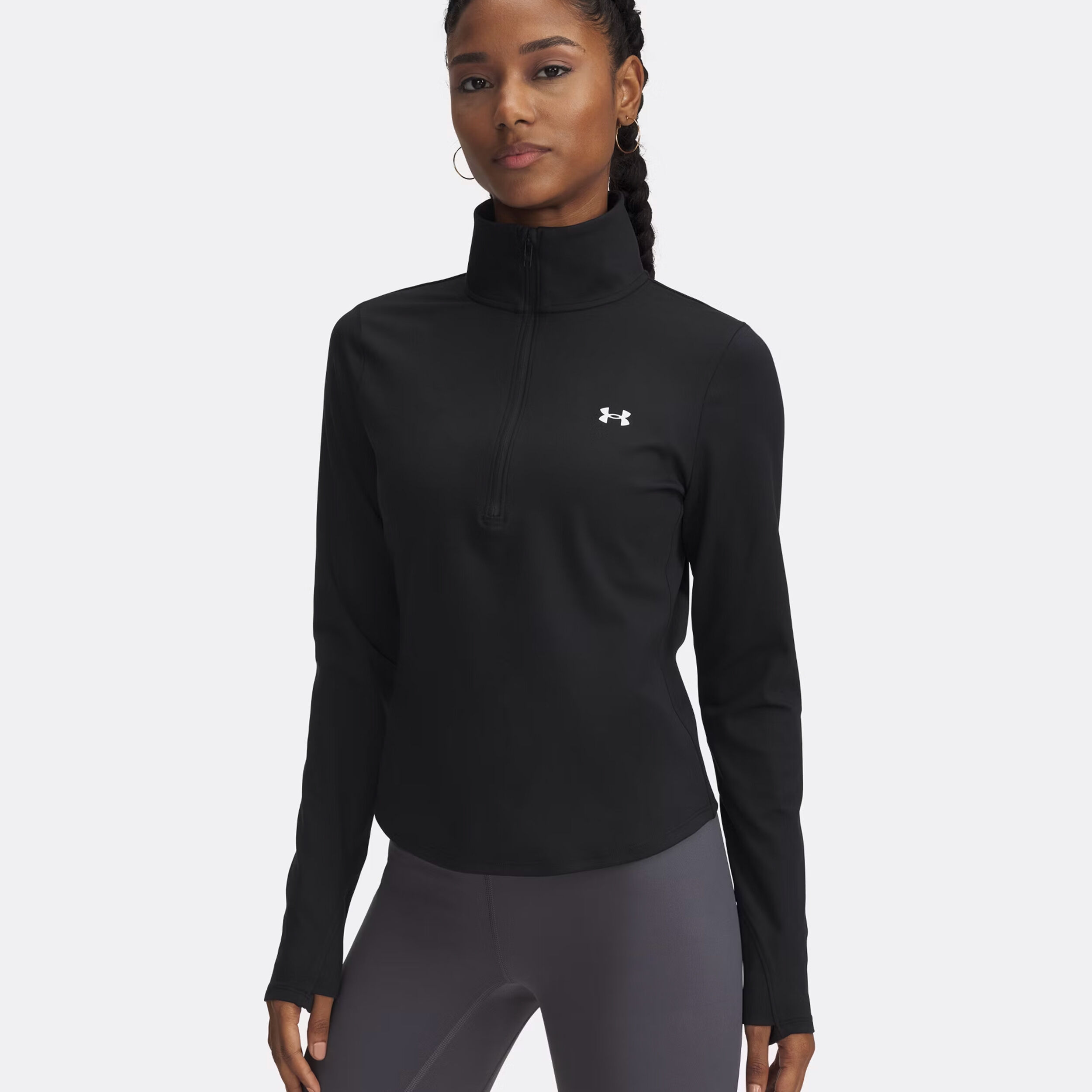 Under Armour Motion Half-Zip Haut Manches Longues Femmes - Noir