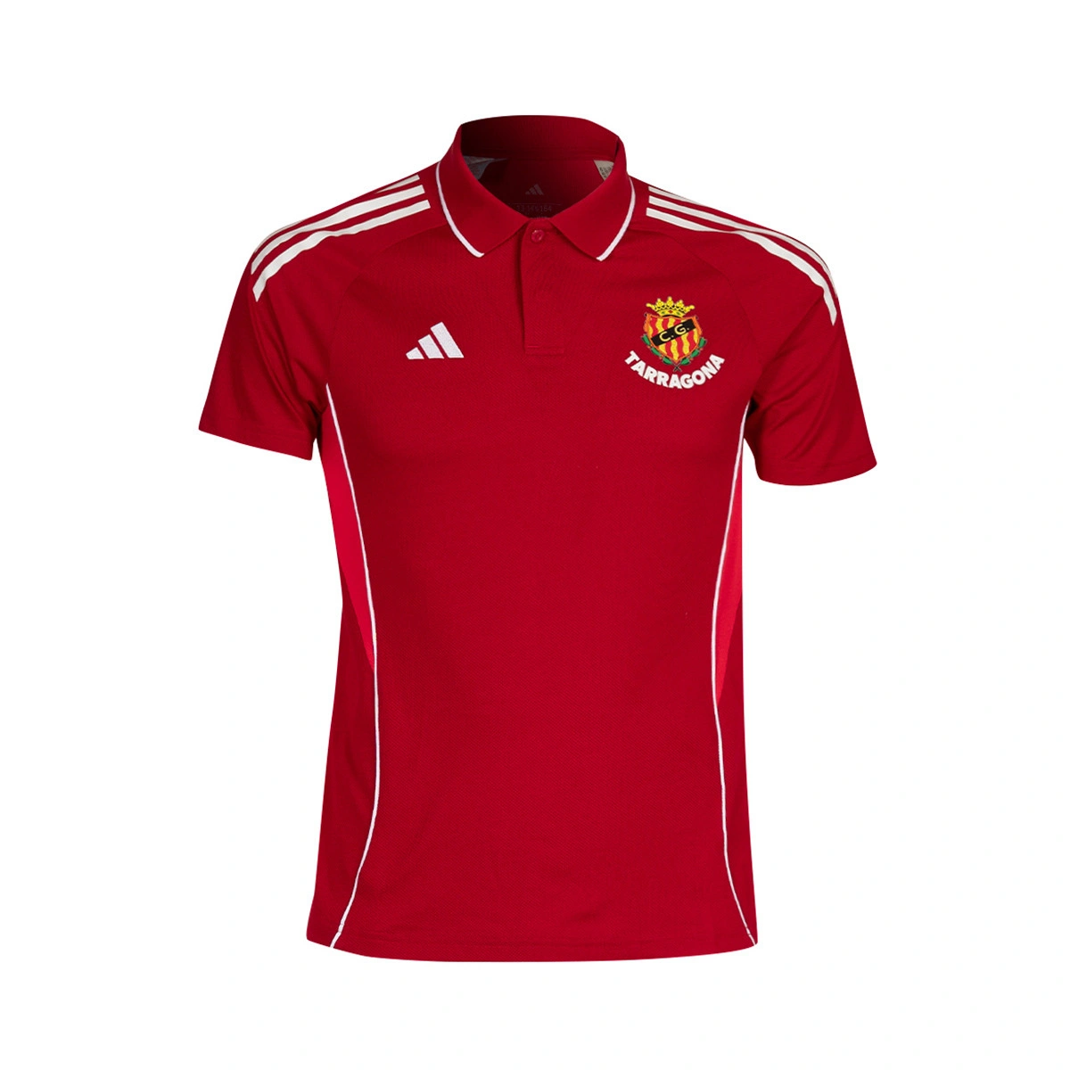 Polo adidas Gimnàstic de Tarragona Passeio Jogadores e Guarda-redes 2025-2026 Criança