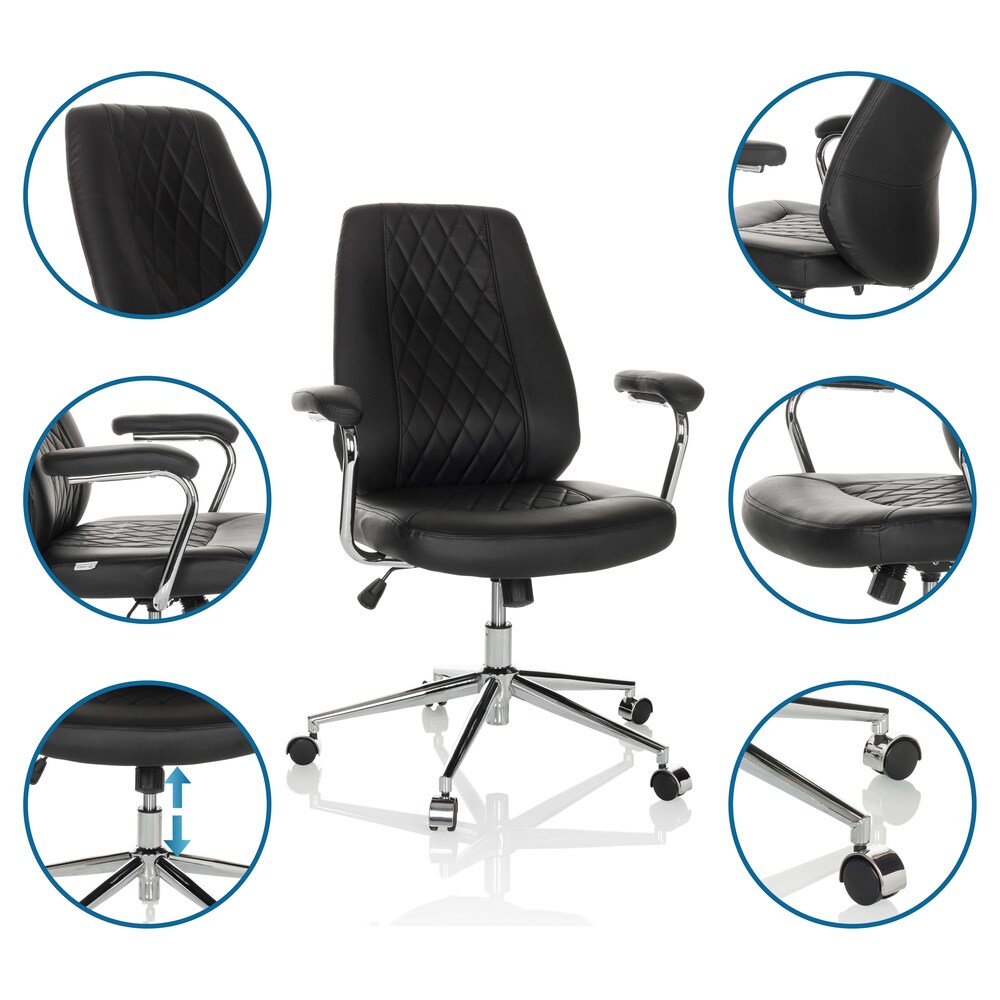 Home Office Chefsessel THEO I Kunstleder mit Armlehnen hjh OFFICE