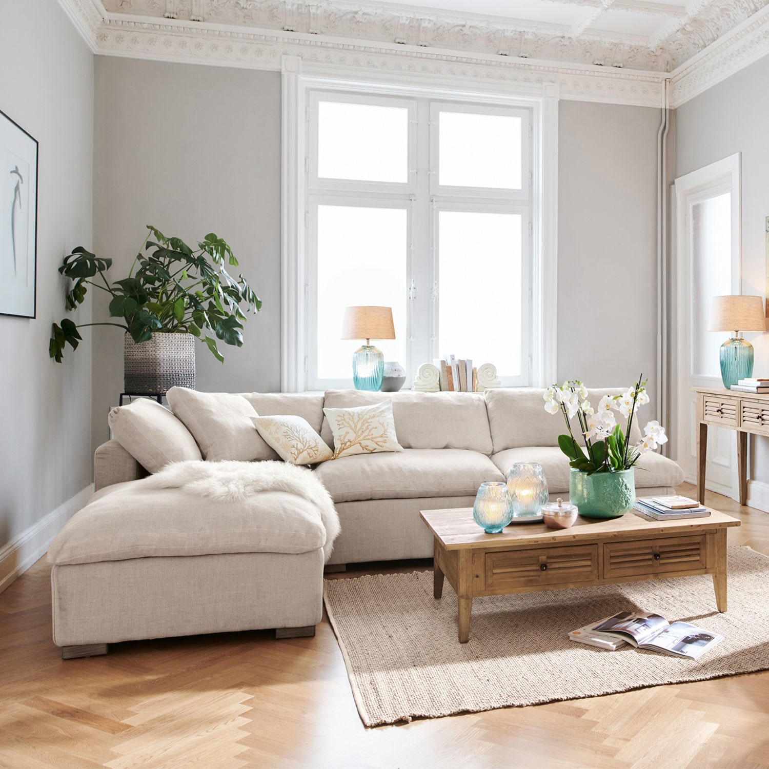 Modulsofa Baladou creme