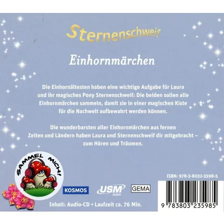 KOSMOS Hörspiel-CD Sternenschweif Einhornmärchen