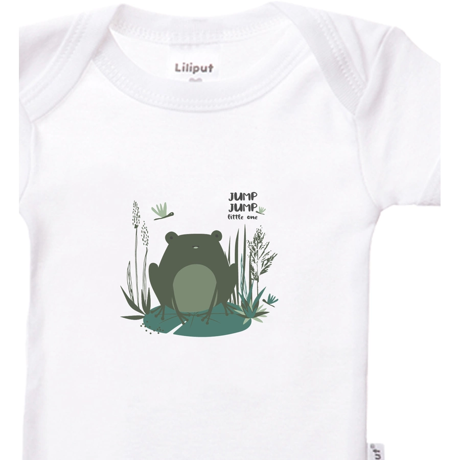 Liliput Baby-Bodies Frosch weiss gruen