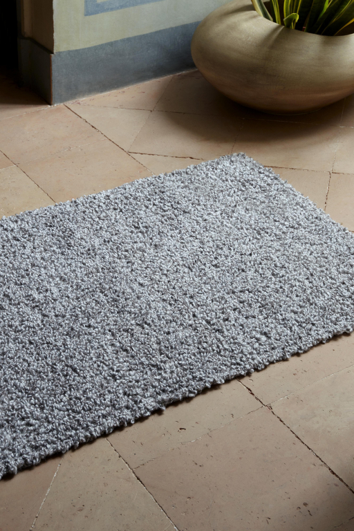 Ferm Living Slub Boucle vloerkleed 80x200 charcoal