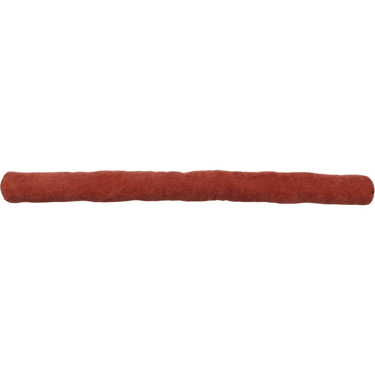 BOUDIN PORTE SIMPLE VELOURS 80CM BANDE AGRIP TERRACOTTA