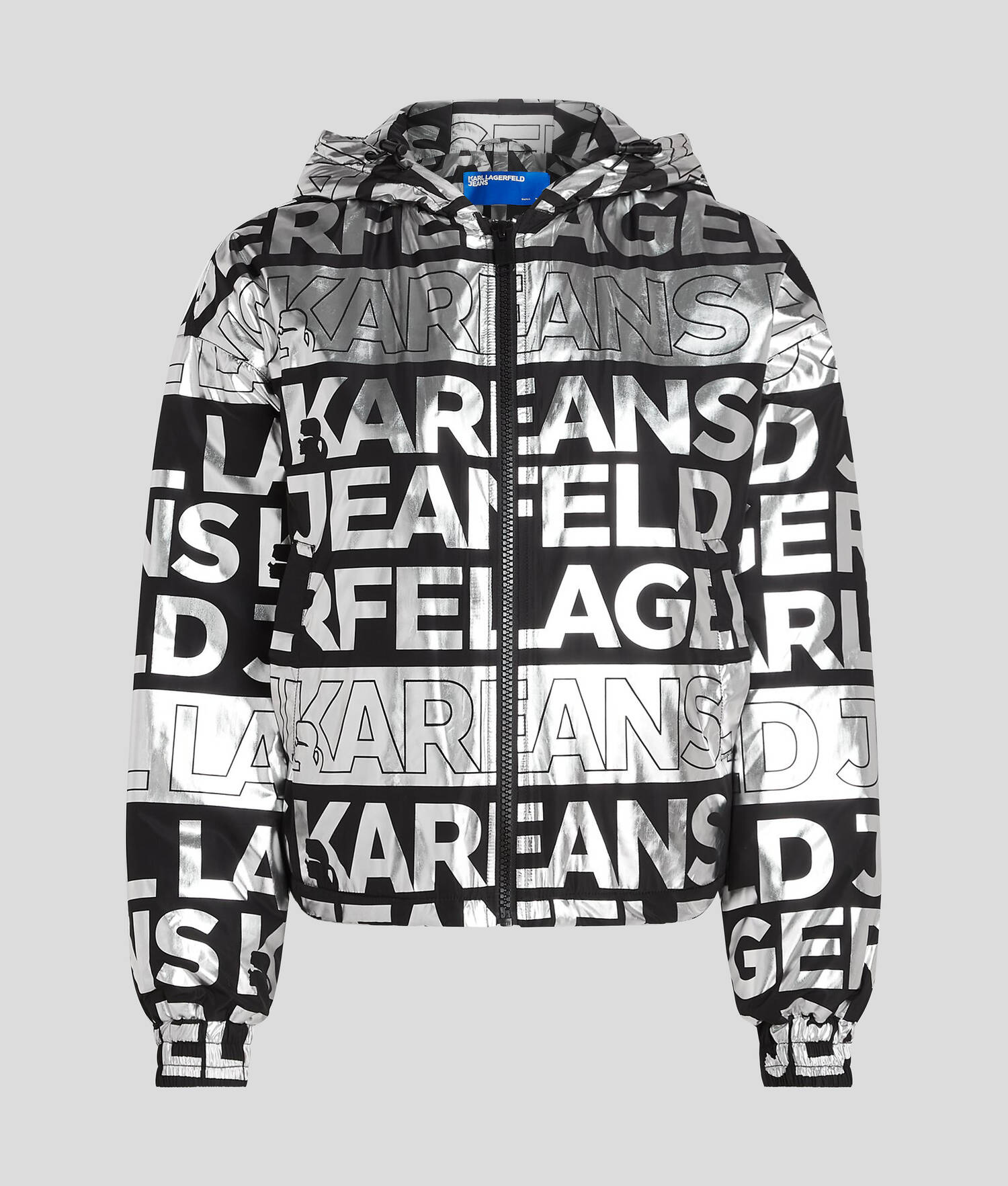 VESTE À LOGO FAÇON ALL-OVER KLJ - Pliage numérique motif all over
