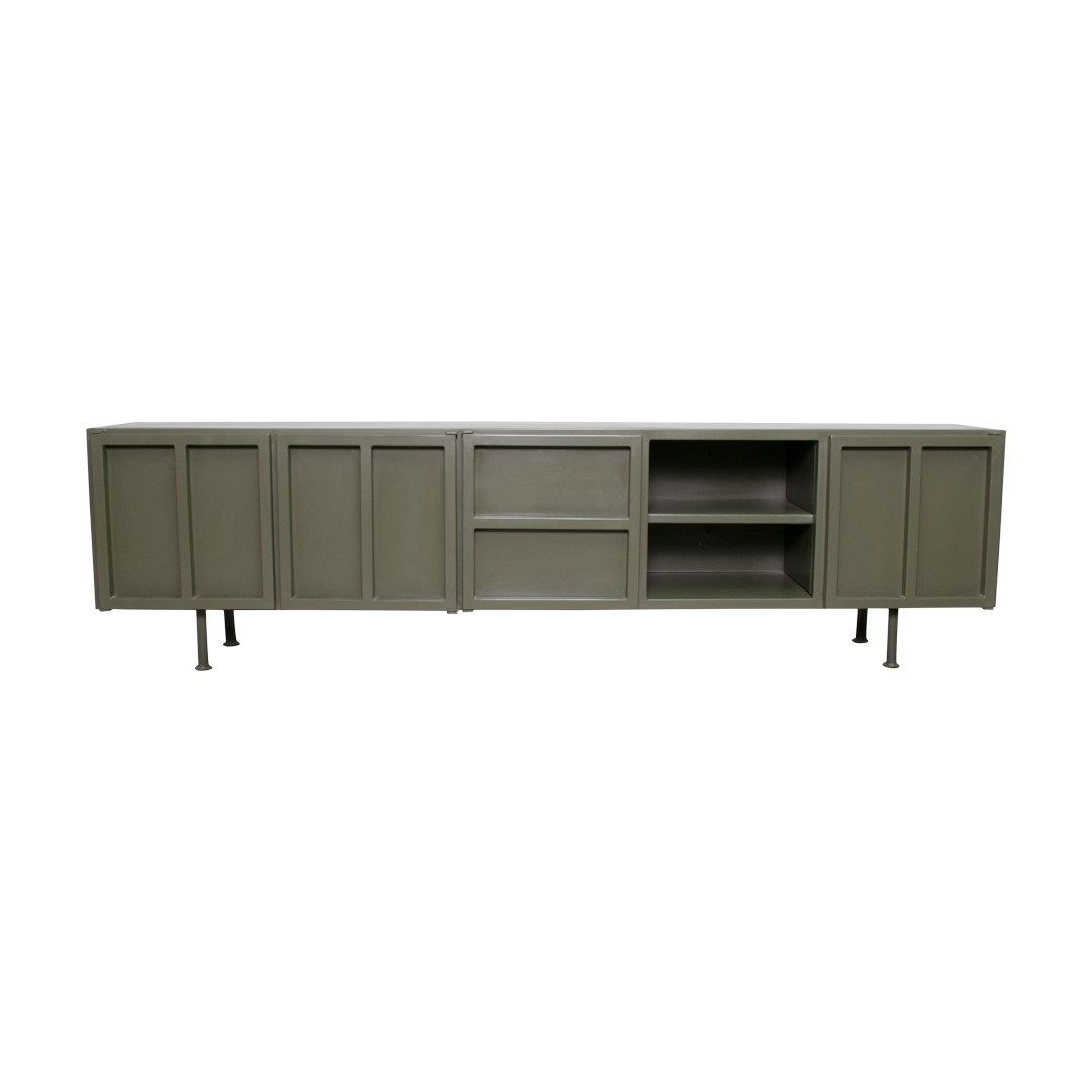 TV-dressoir Calgary Olijf 54x200x33.5cm