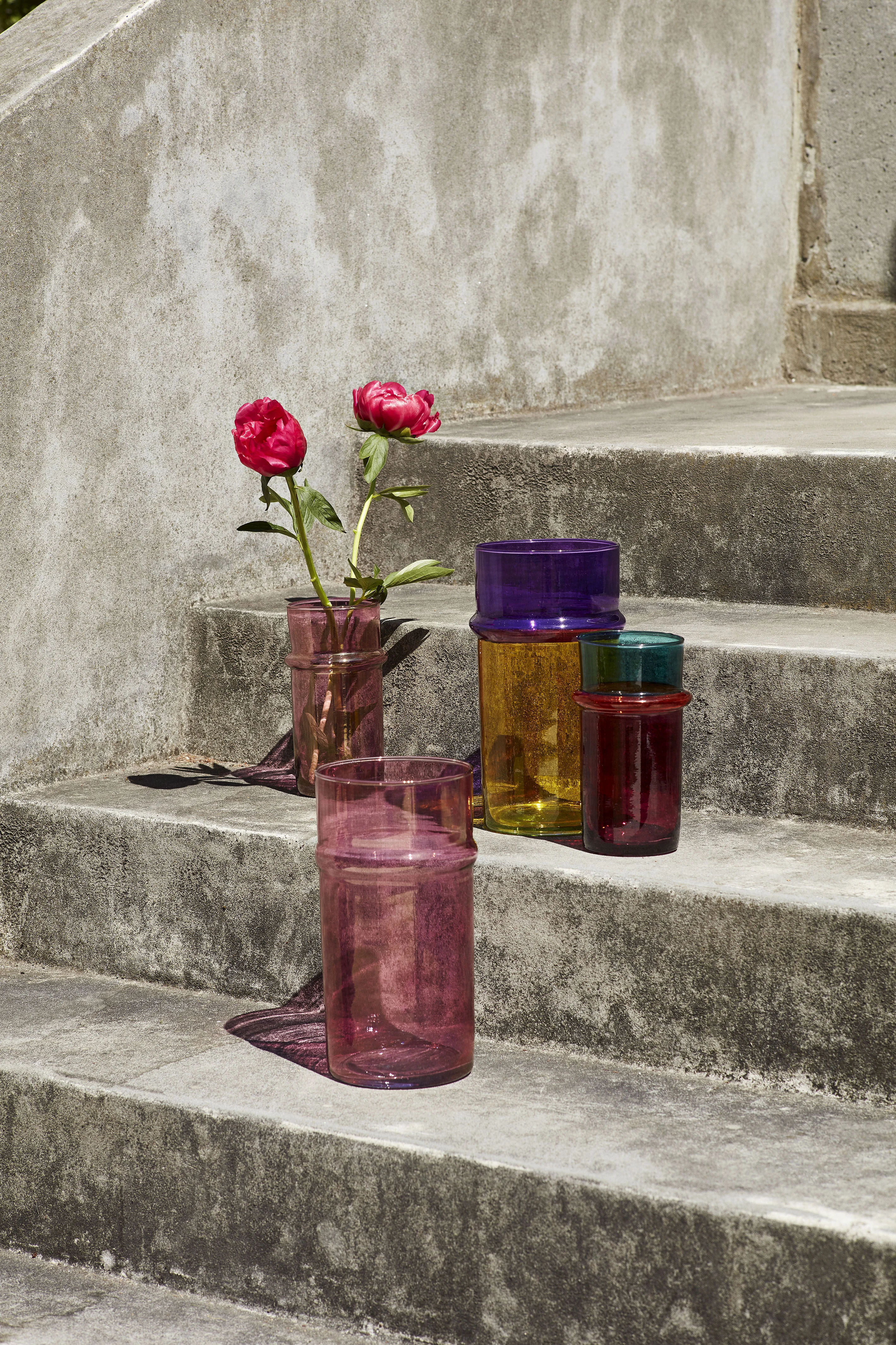 MOROCCAN SMALL - Vase verre | Bleu