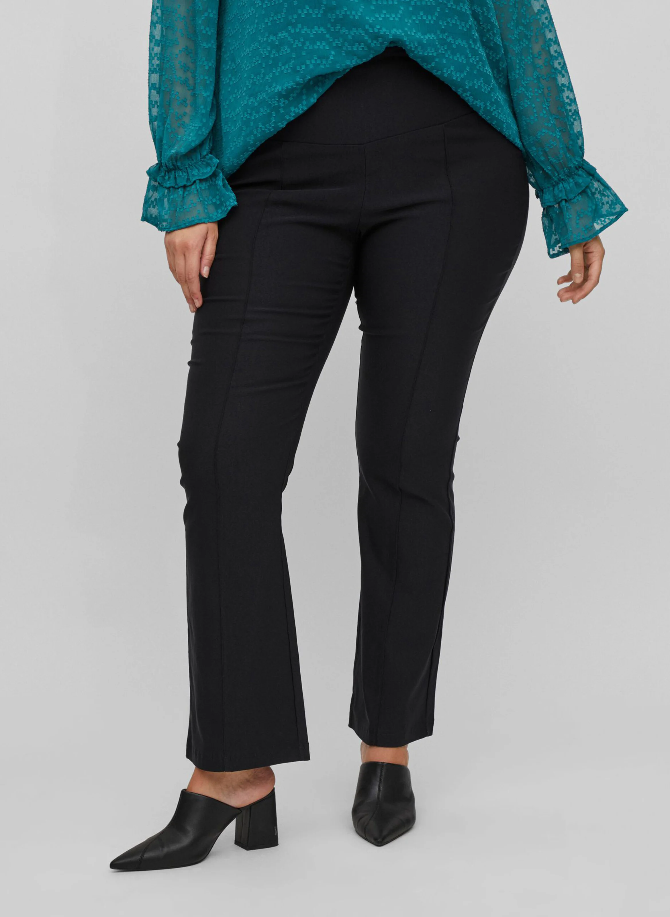 Pantalon droit coupe droite| Noir