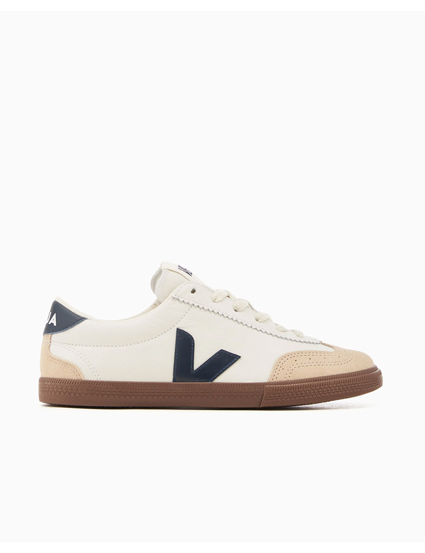 White-Nautical Volley Sneakers