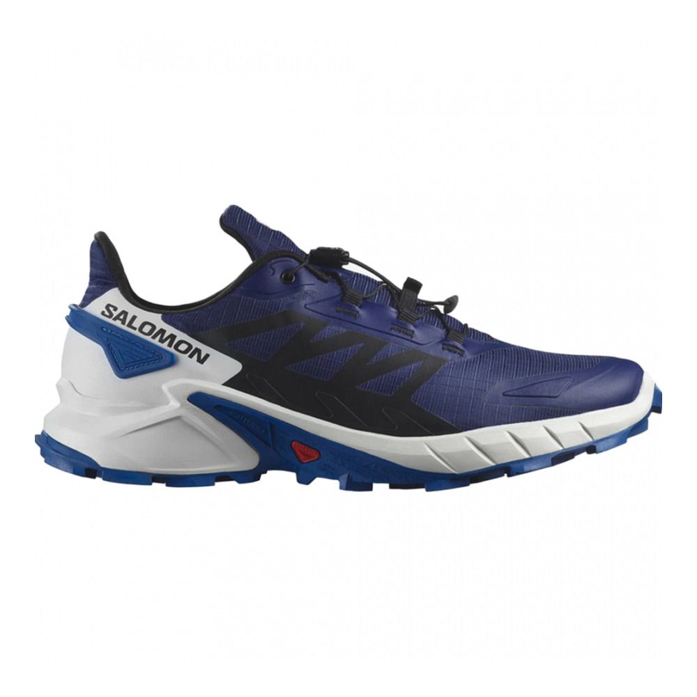 Salomon SUPERCROSS 4 - Chaussures trail Homme blue print/black/lapis blue