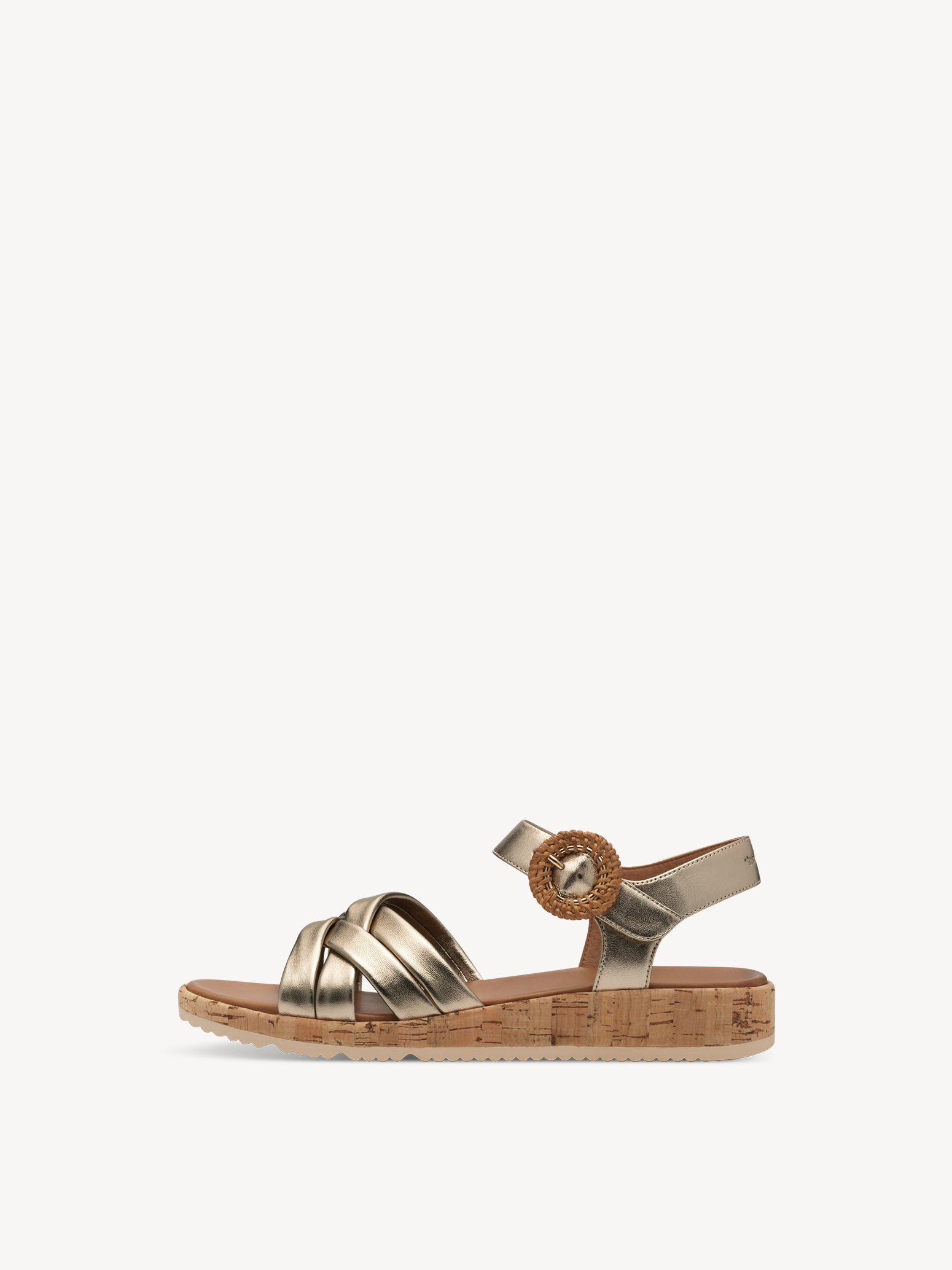 Leren Sandaal - metallic