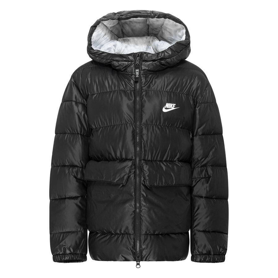 Nike Manteau d'Hiver Doudoune NSW Therma-FIT - Noir/Blanc Enfant