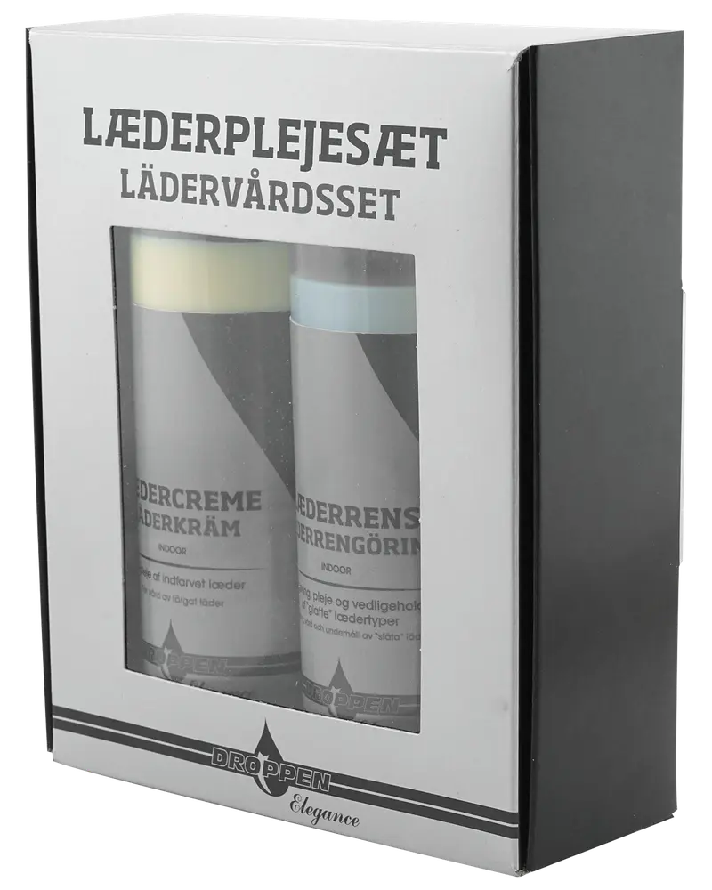 Droppen Elegance Læderplejesæt 2 x 250 ml