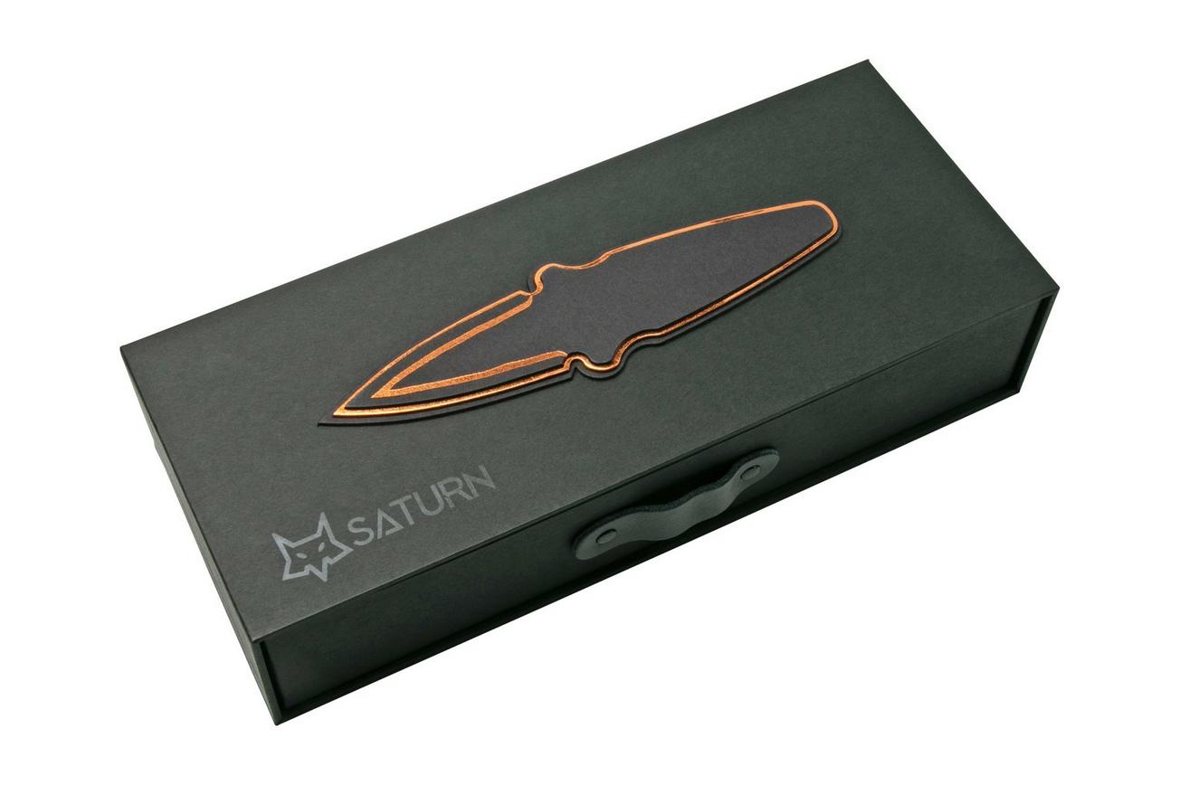 Fox Knives Saturn Carbon Copper Damascus, FX-551 TiCOP zakmes