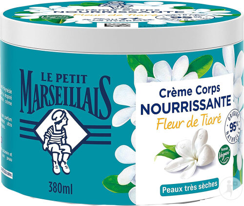 Le Petit Marseillais Crème Corps Nourrissante Monoï Pot 380ml