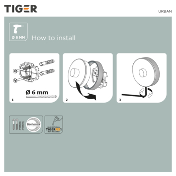Tiger Toiletrolhouder Urban Wit