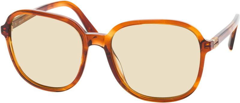 Miu Miu - MU B01S - Zonnebril - Bruin - Oversized Kussensilhouet - 58 mm Lensbreedte