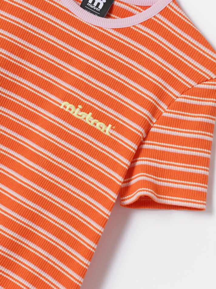 Camiseta cropped Mistral x Lefties - Laranja Vibrante