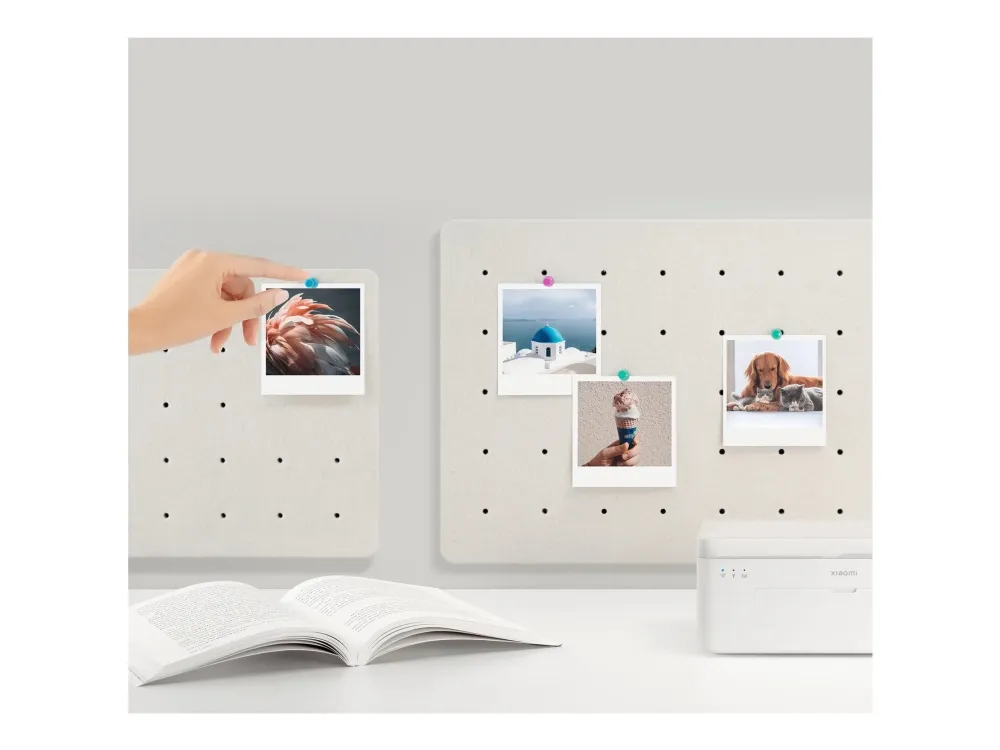Xiaomi Instant Photo Printer 1S Set - Printer - farve - farvesublimering - 100 x 148 mm op til 1 min./side (farve) - kapacitet: 20 ark - Wi-Fi(n)