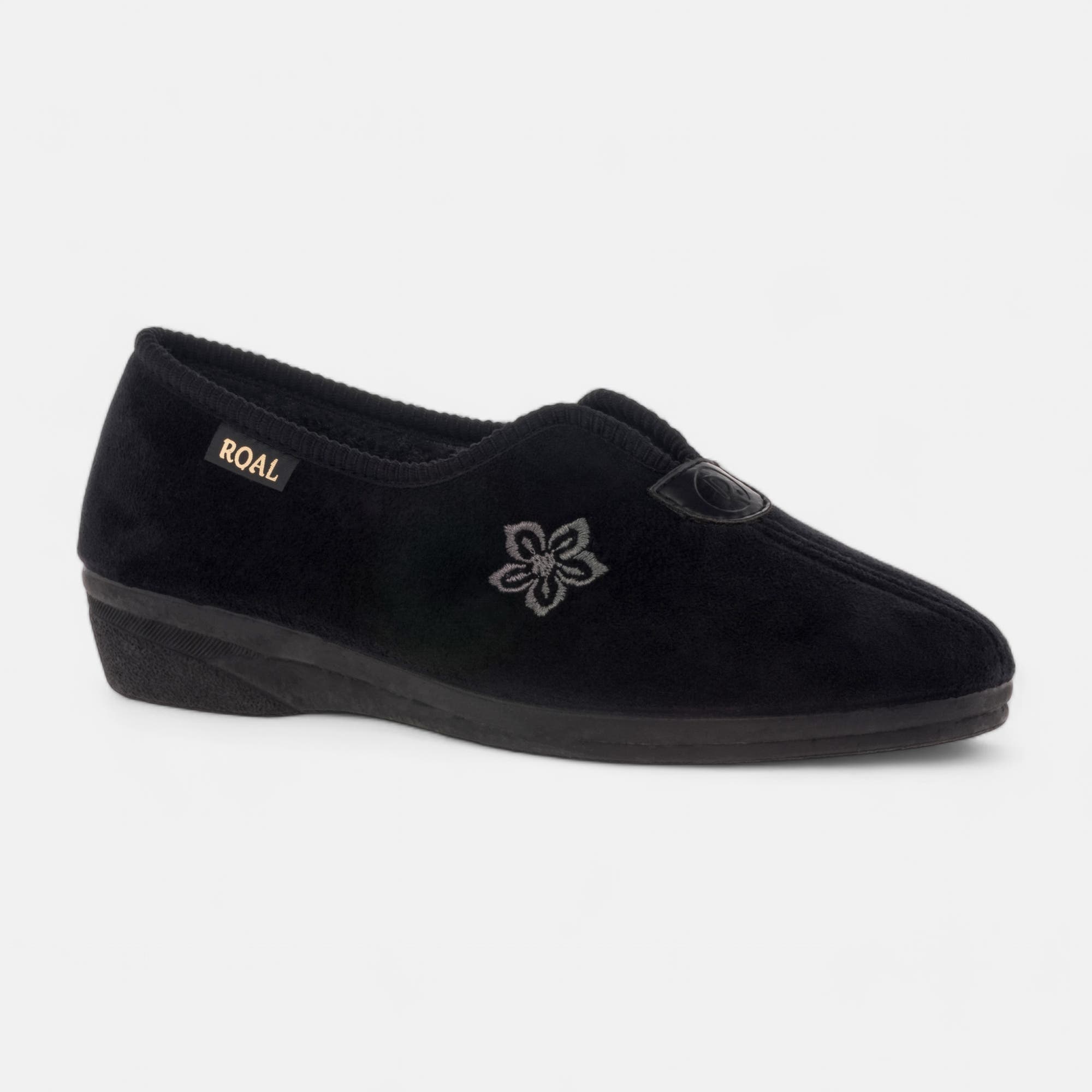 Pantoufles pieds sensibles Femme noir