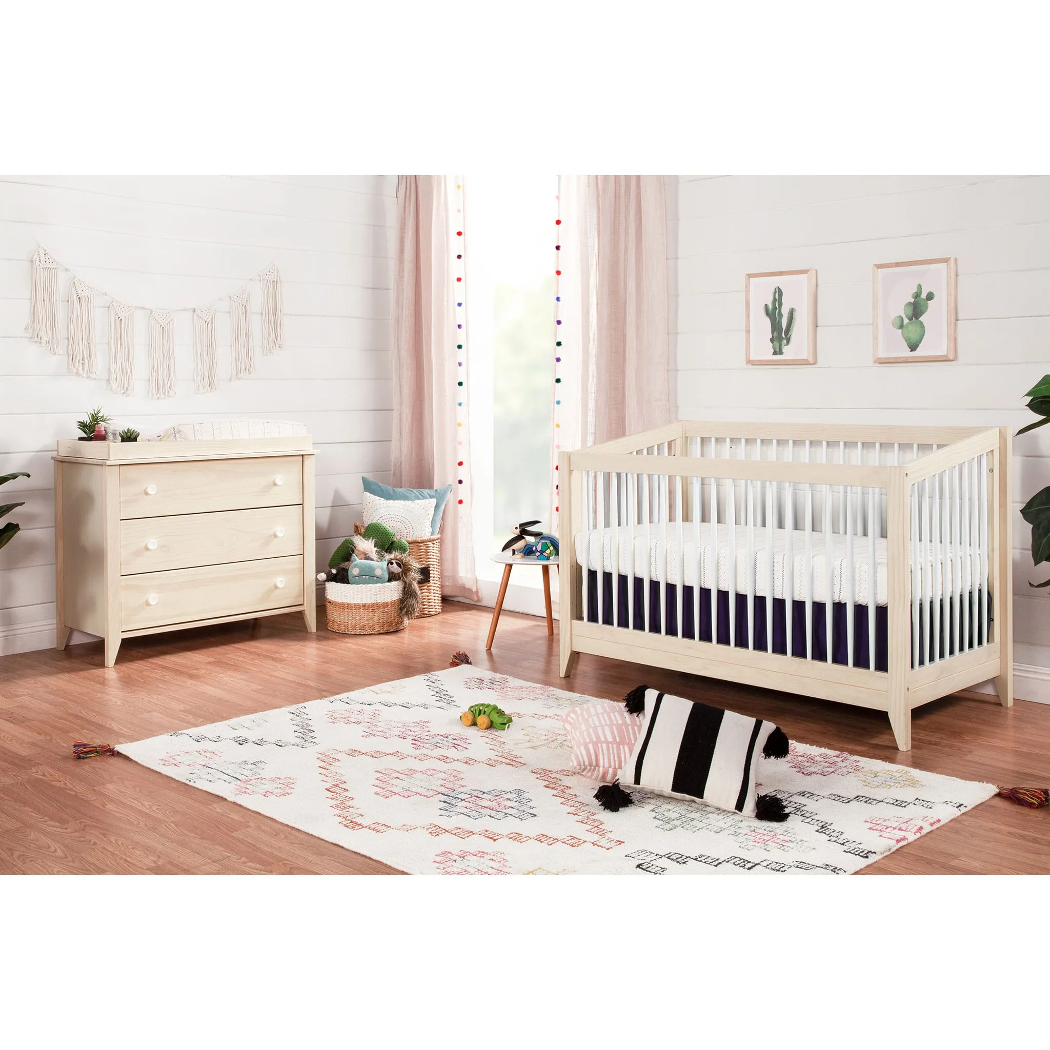 Babyletto Couchette Convertible 4 en 1 Sprout - Blanc  Naturel Lavé