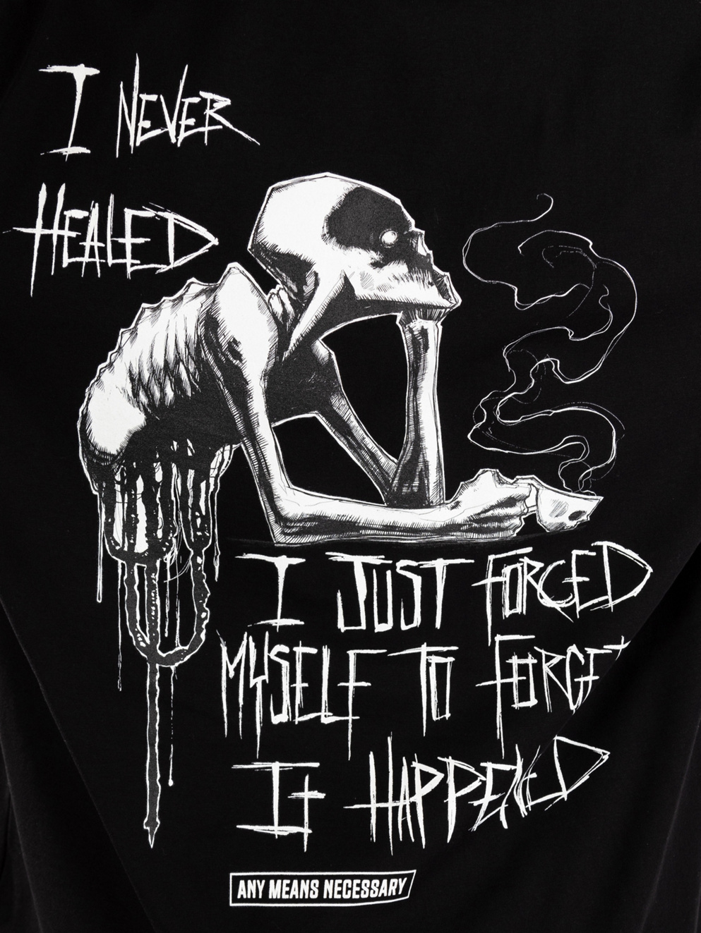 Any Means Necessary Felt So Much T-Shirt natural