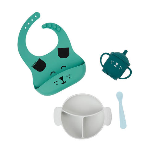 Coffret Repas 15-24 mois 4 pièces LEARN'ISY Chien - BABYMOOV