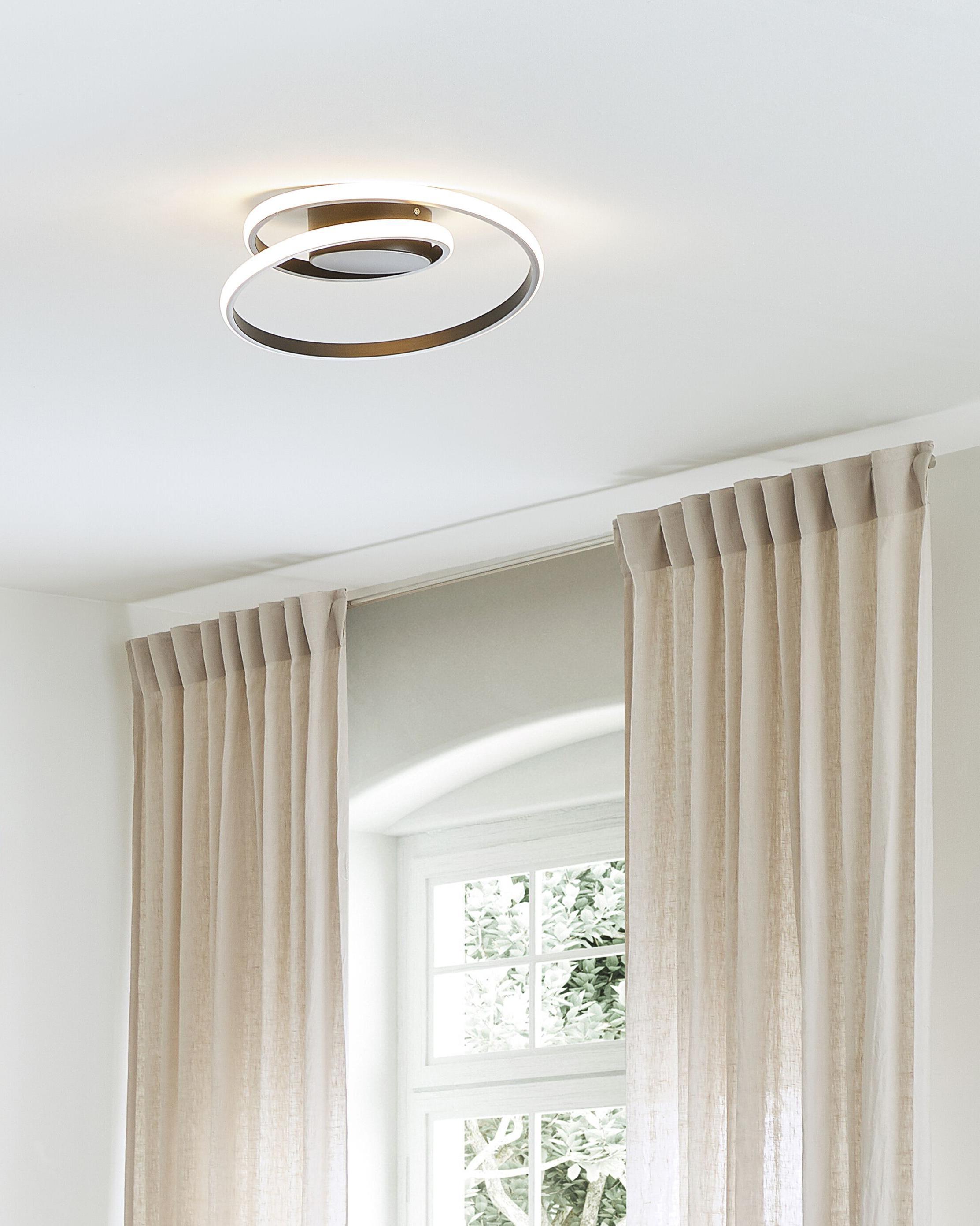 LED plafondlamp NARYN Metaal Zwart