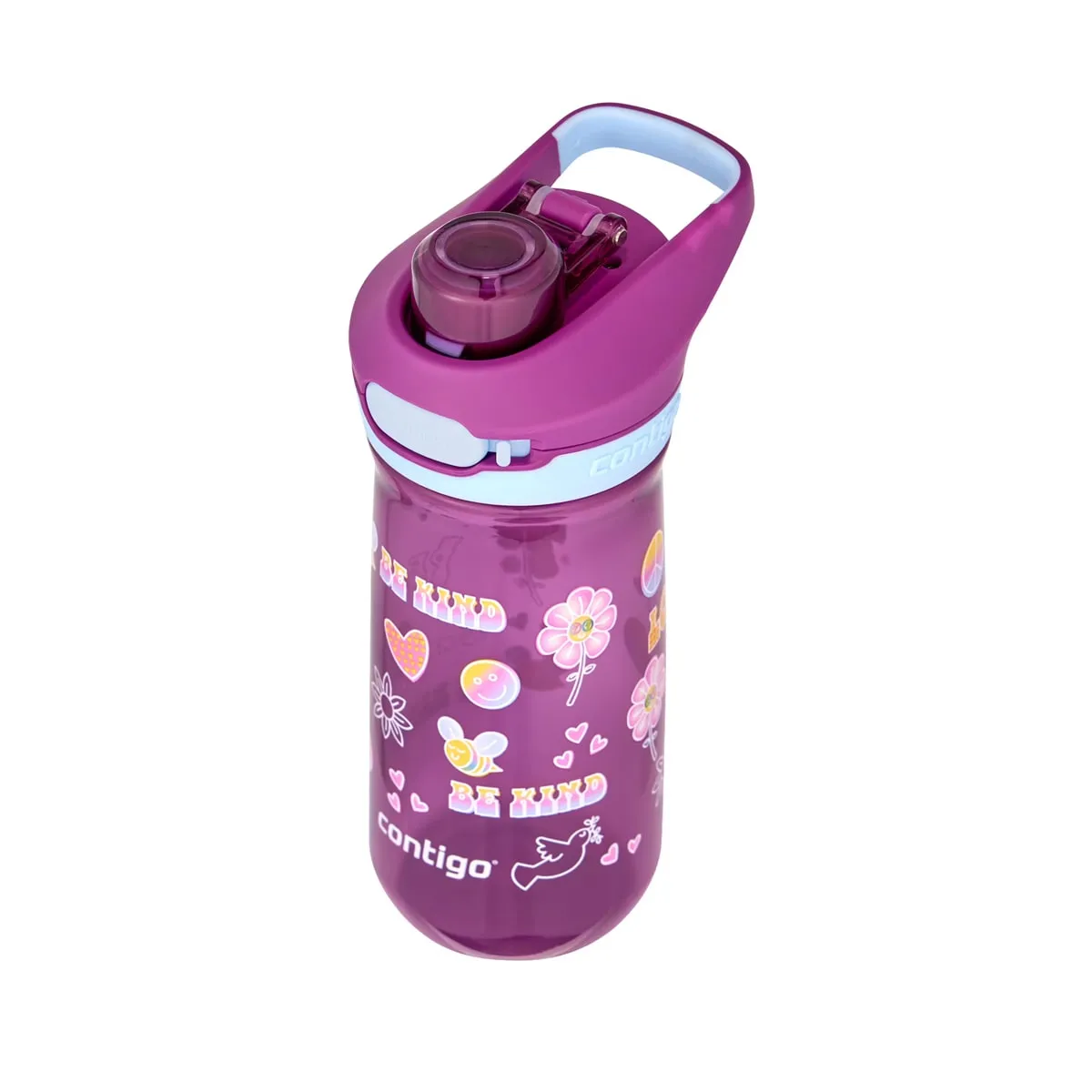 Contigo Kids' Jessie Autopop Water Bottle 420 ml Grape Retro