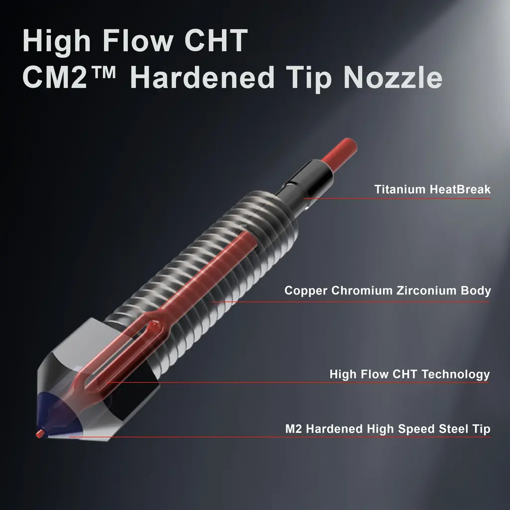Micro-Swiss  FlowTech™ Hotend für Creality K2 Plus    Plug-and-Play Ganzmetall Hotend für Creality 3D Drucker