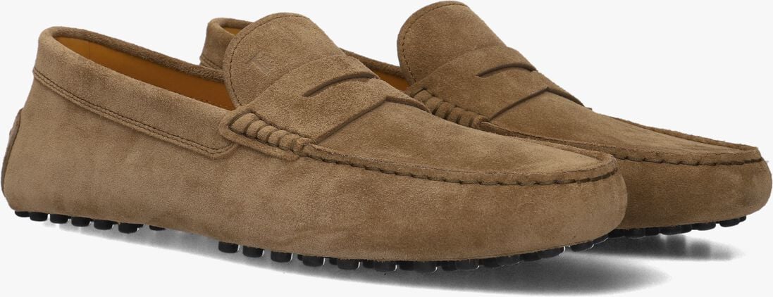 bruine tod's mocassins mocassino gommino 22l