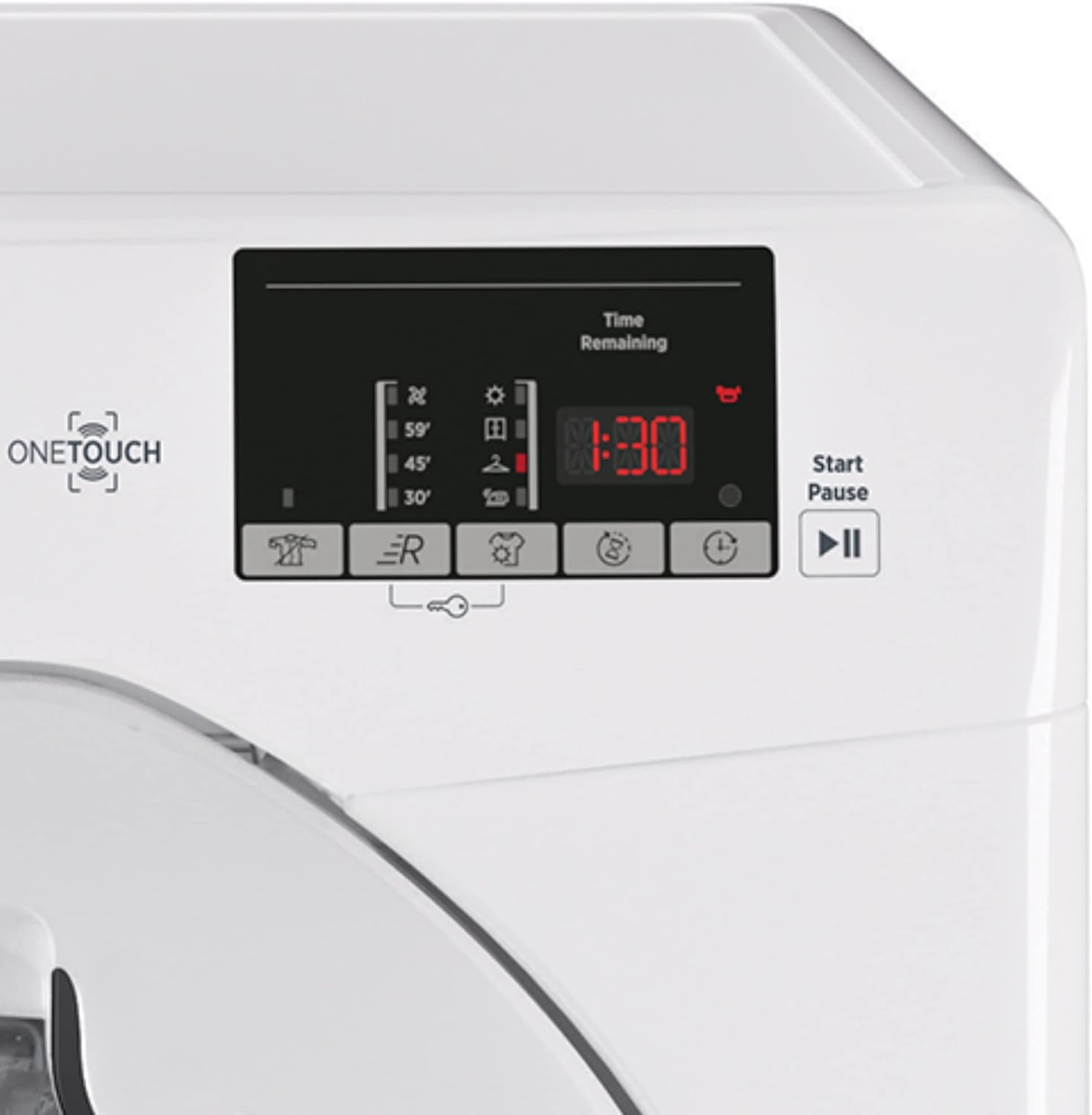 Hoover H-DRY 300 Lite Kondenstrockner / 9 kg/Smarte Bedienung mit NFC-Technologie/AquaVision-Kondenswasserbehälter/Weiß/Modell: HLE C9DE-84
