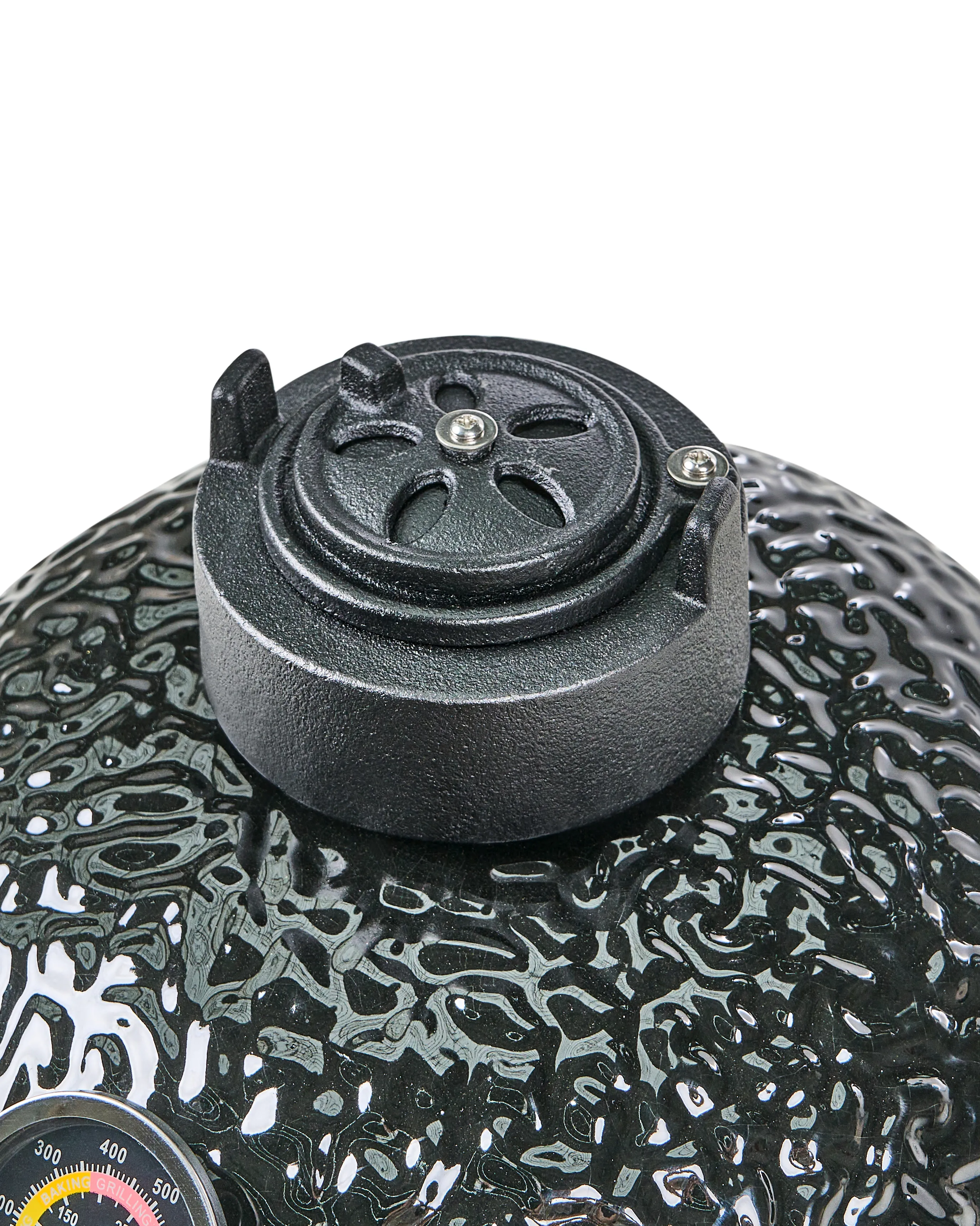 Mini houtskoolgrill KAMADO Keramiek Zwart