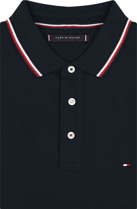 Tommy Hilfiger CORE TOMMY TIPPED SLIM POLO Desert sky