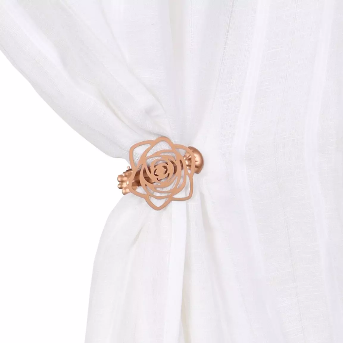 Lot de 2 pinces rideaux Lina Cuivre