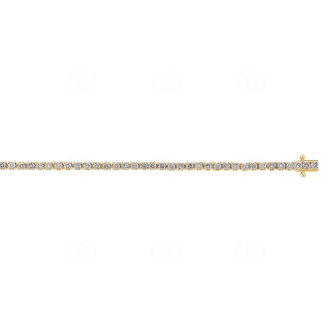 2.00 Karat Diamanten Tennisarmband 750/18 K Gelbgold