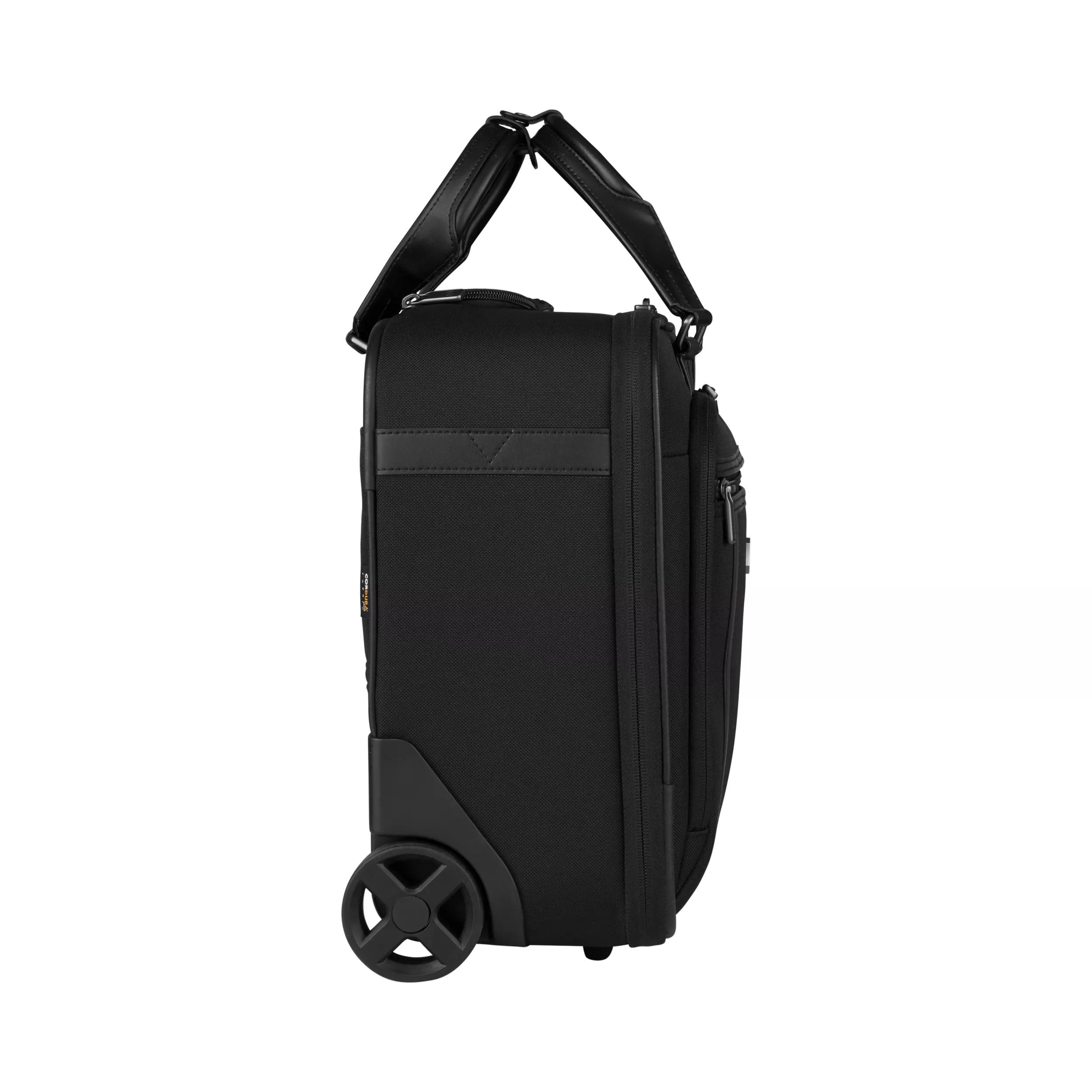 Werks Professional CORDURA® Wheeled Business Brief Compact-schwarz