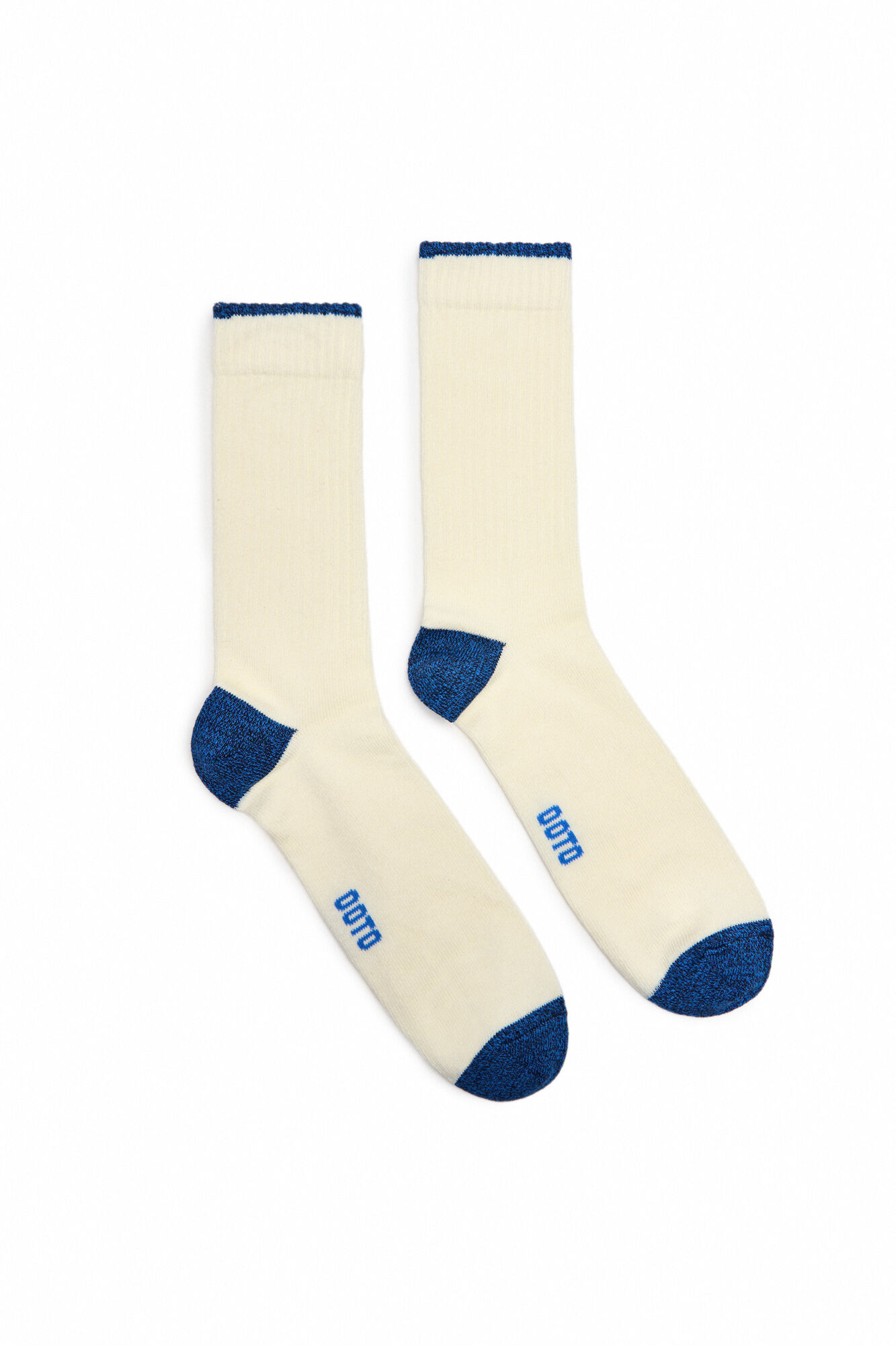 Pacote com 2 pares de meias de algodão - Brancas