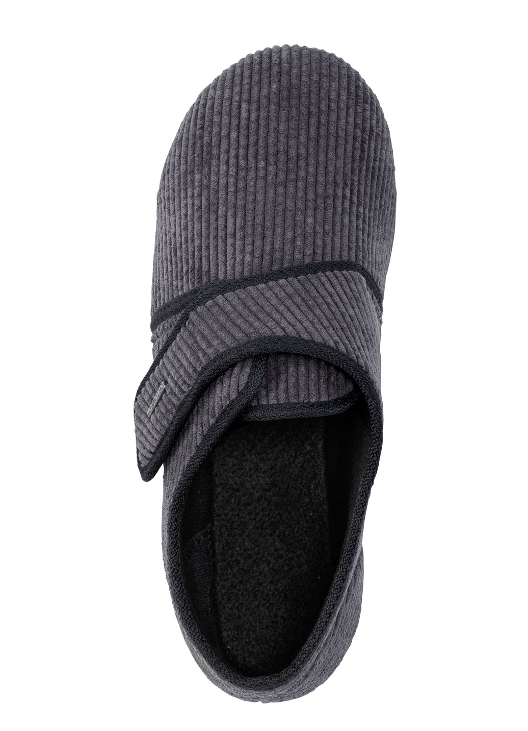 Hausschuh aus weichem Cord-Stoff