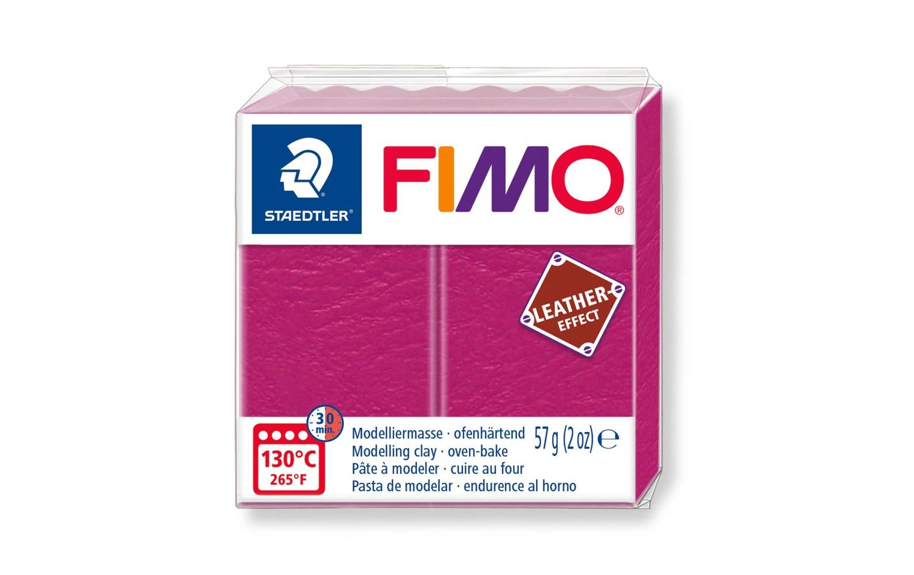 Modelliermasse leather-effect PinkFIMO leather-effect