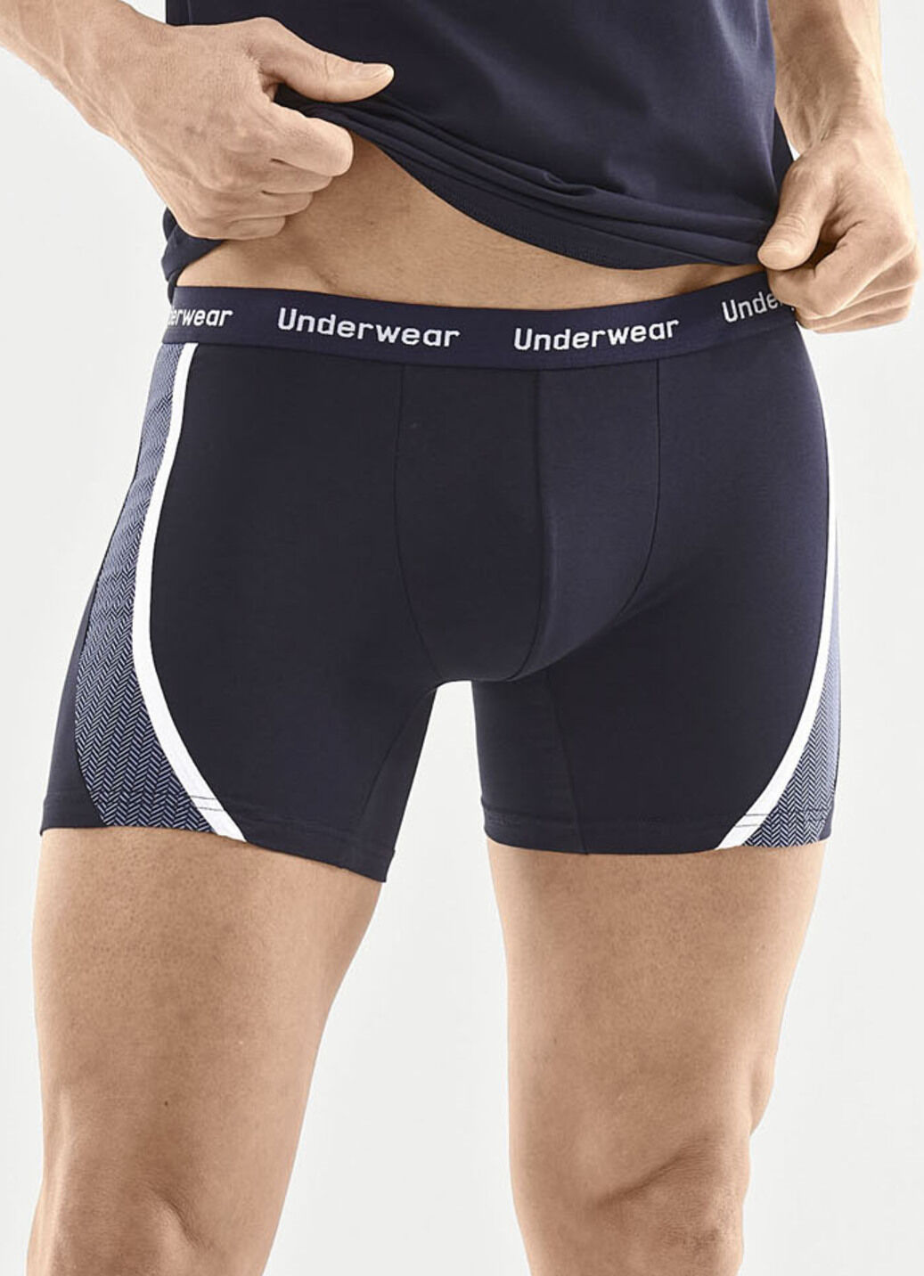 Dreierpack Pants mit bedruckten Einsätzen