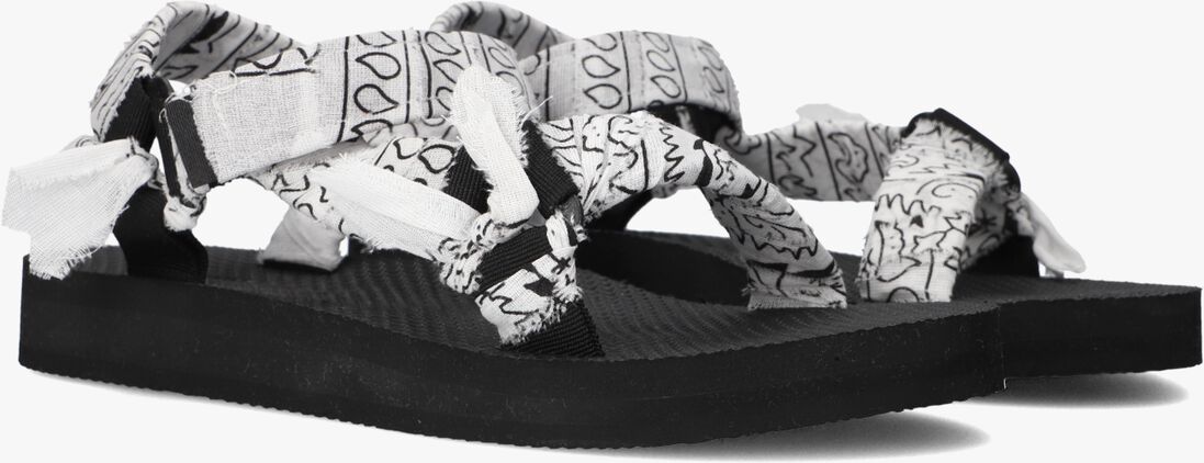 zwarte arizona love platte sandalen trekky bandana