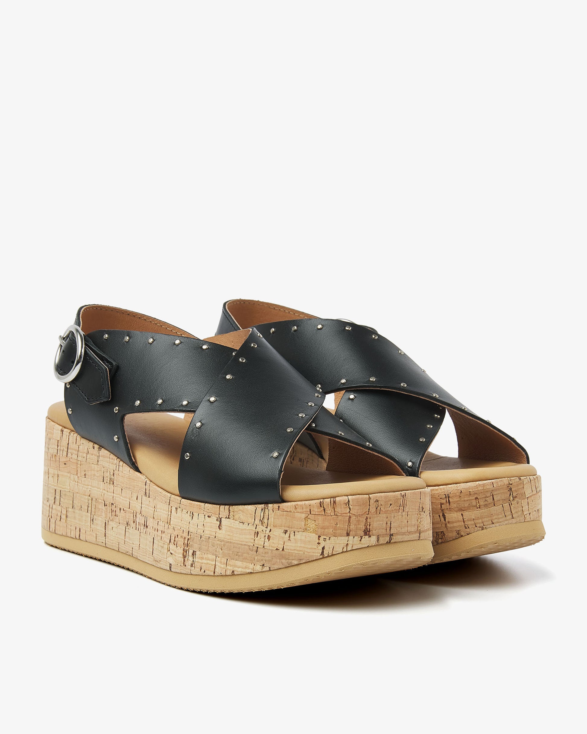 VIA VAI zwarte sandalen Sissel Elaine