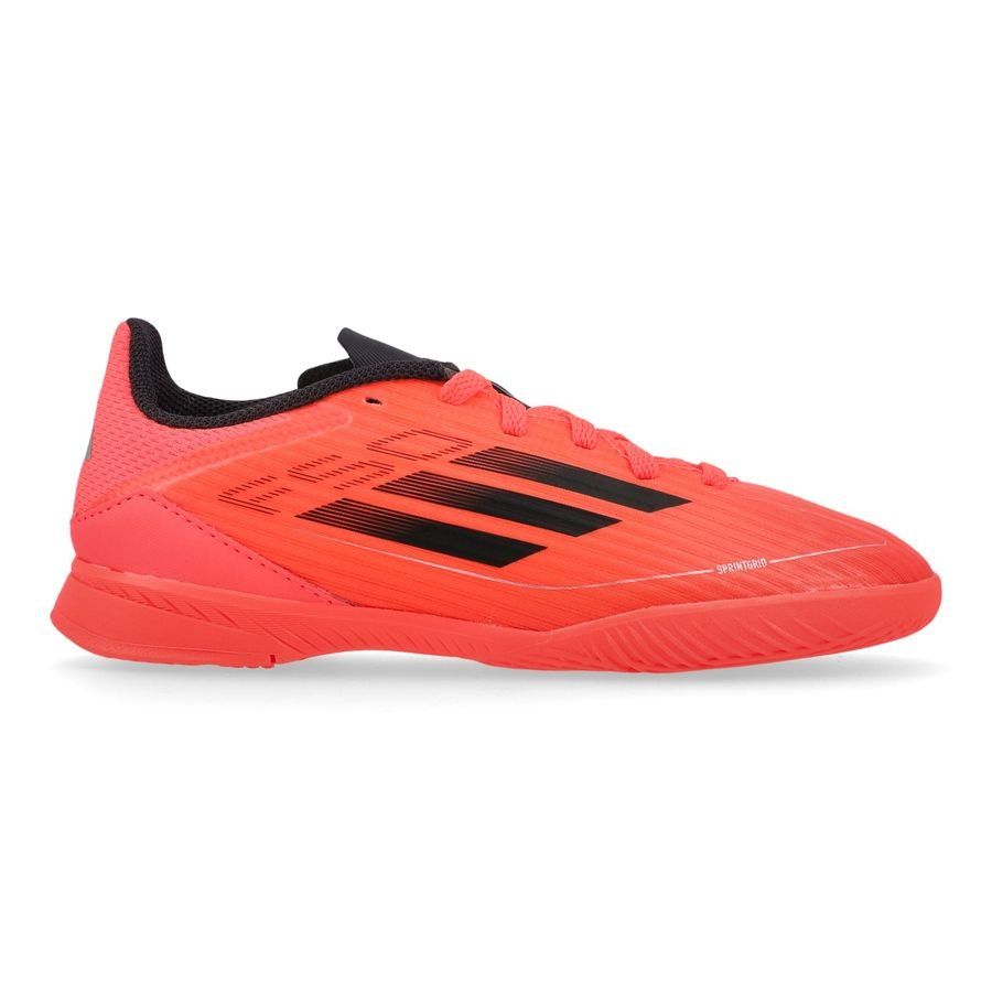 adidas F50 League IN Vivid Horizon - Turbo/Aurora Black/Argenté Enfant