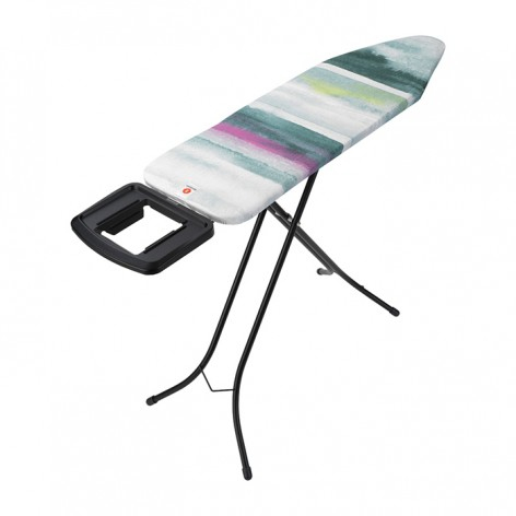 Brabantia Strijkplank B met strijkijzerhouder - 124 x 38 cm - Morning Breeze