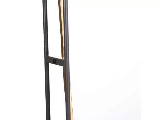 Miroir mural en métal noir 40x15x90h