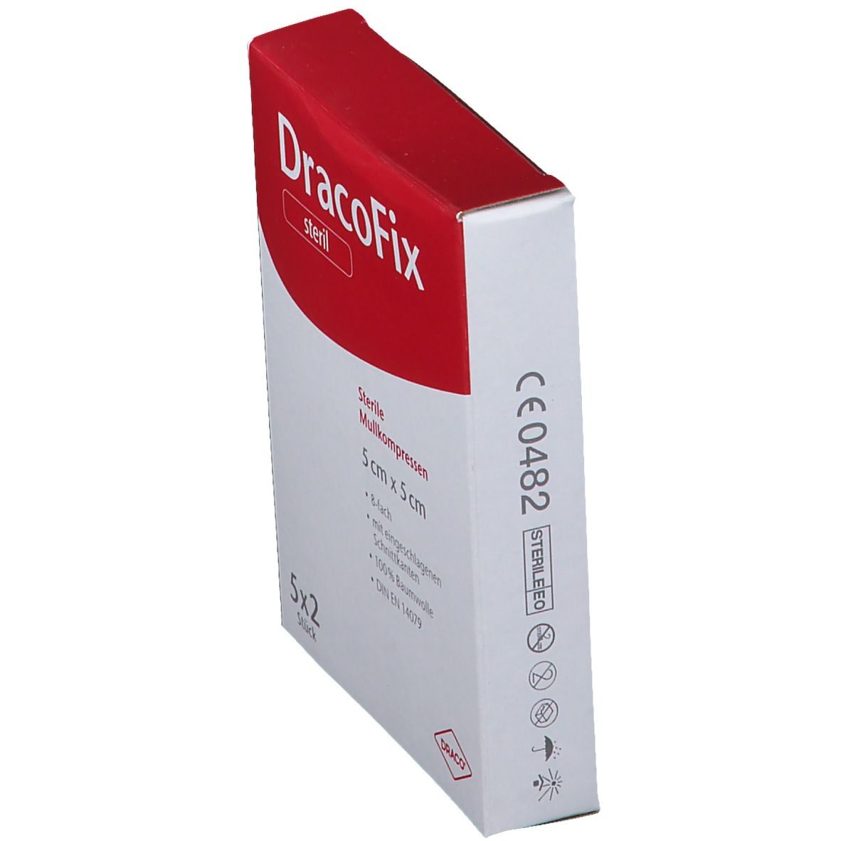 DracoFix Mullkompressen steril 8fach 5 x 5 cm