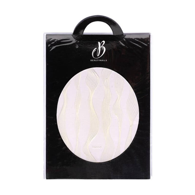 Sticker elastique vague blanc Beauty Nails