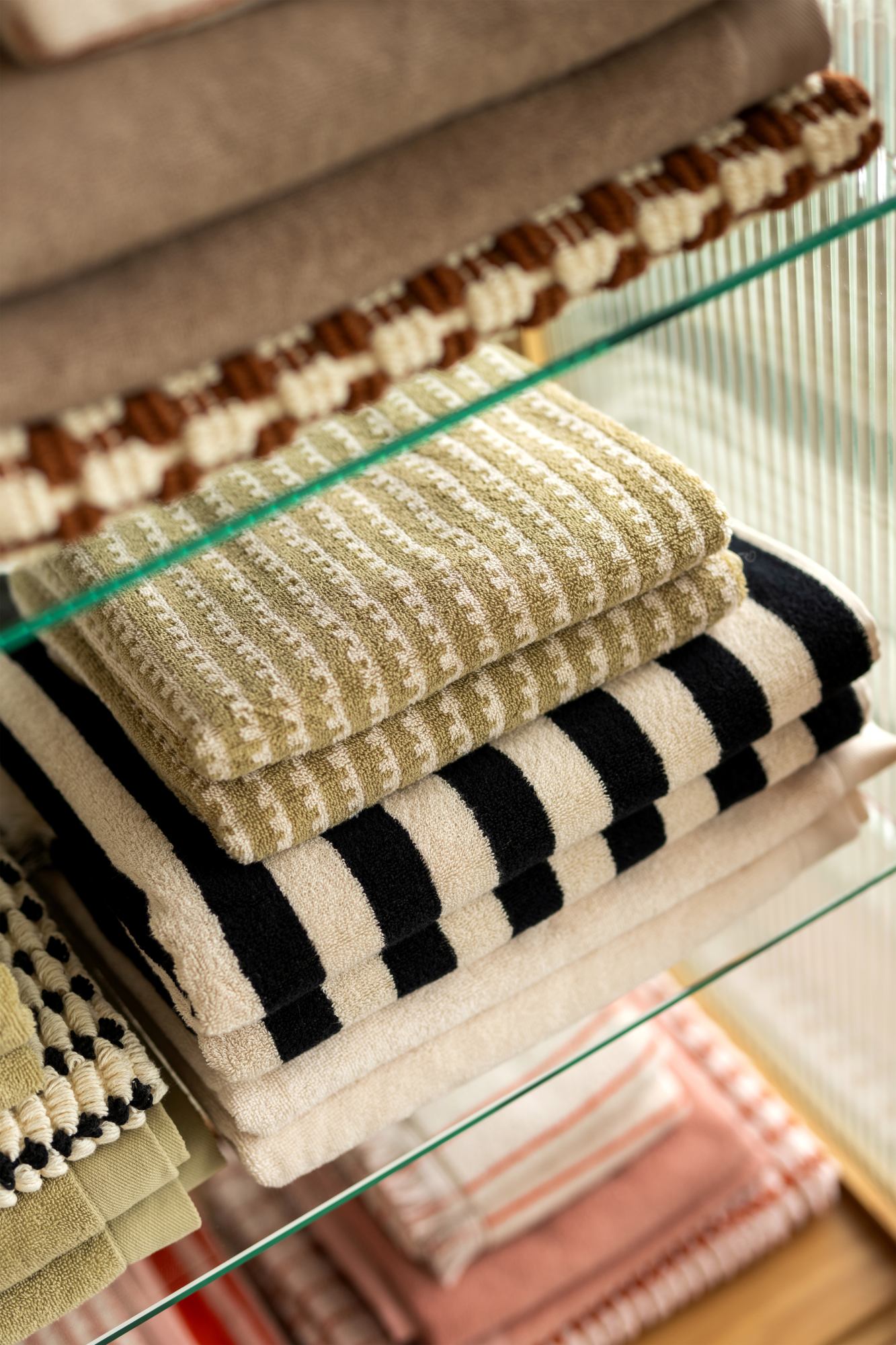 Handdoek offwhite 50x100 cm - set van 8