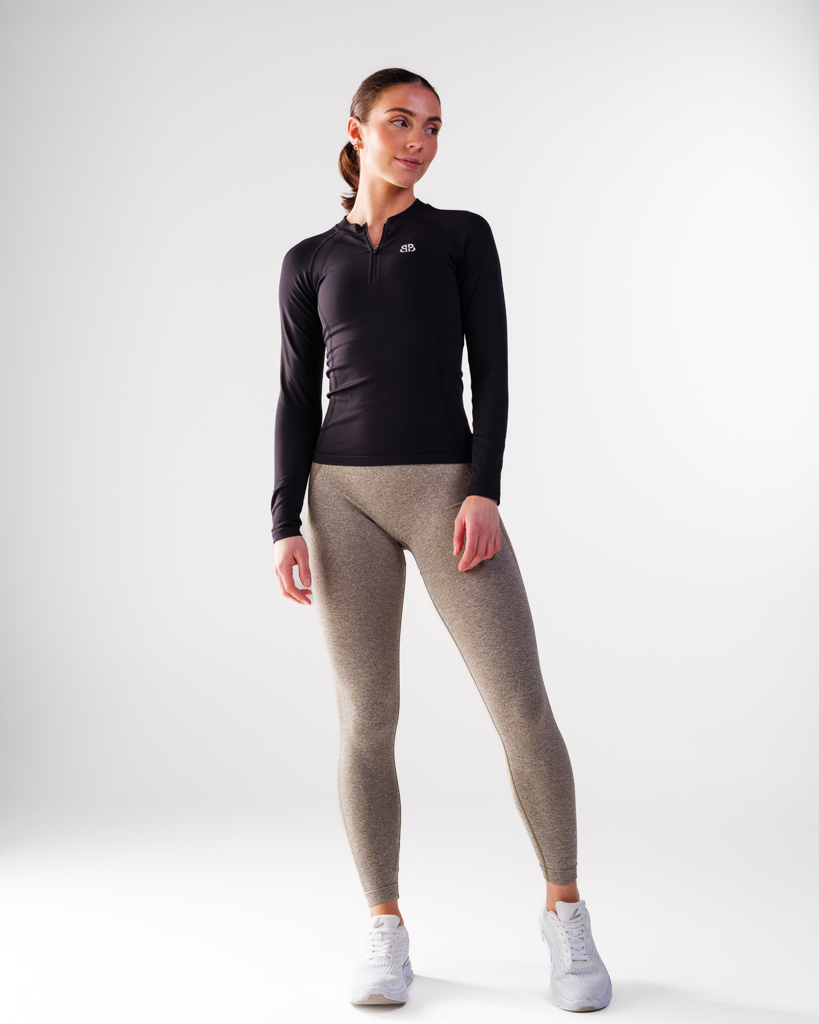 Bumpro Power Up! Tights Green Olive Marl